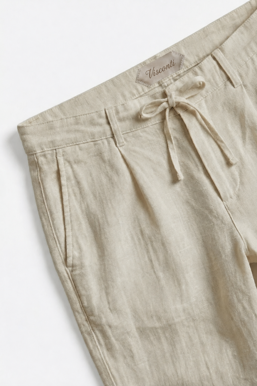 Visconti Linen Trousers - Blu scuro