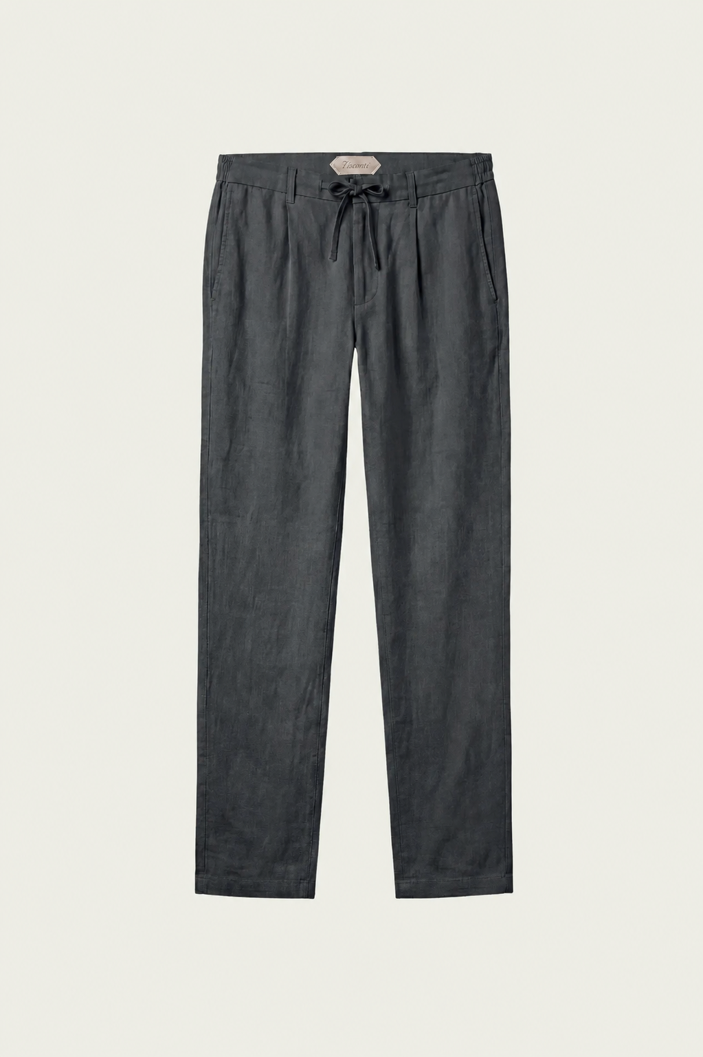 Visconti Linen Trousers - Blu scuro