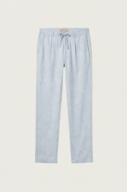 Visconti Linen Trousers - Nero