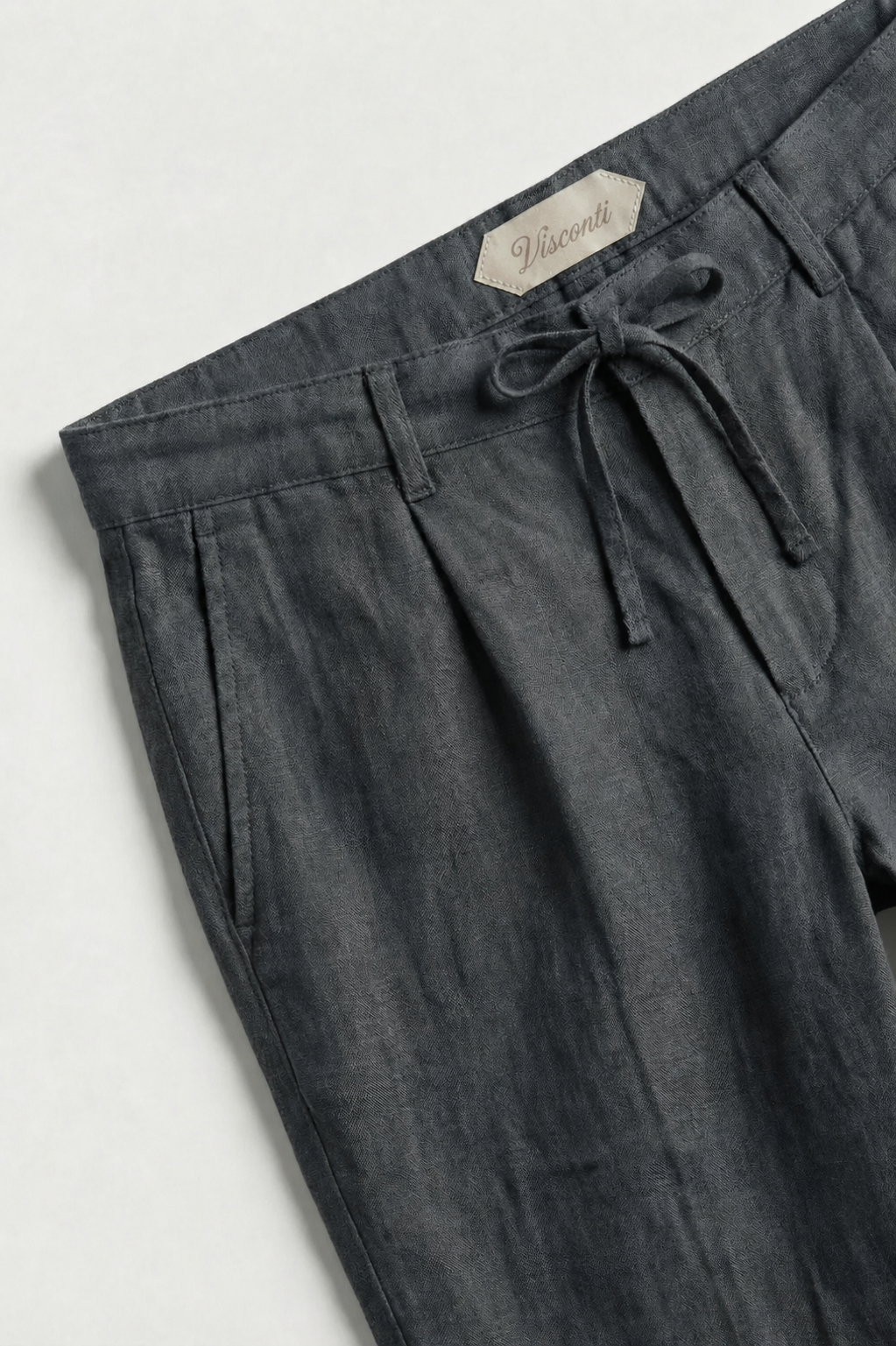 Visconti Linen Trousers - Bianco