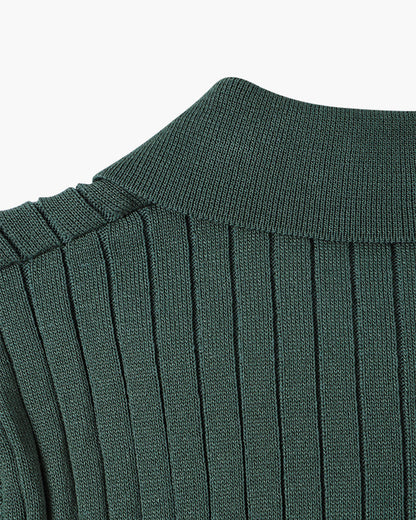 Visconti Knitted Polo Shirt - Nero